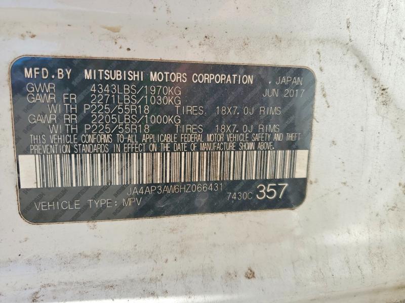 Продаж на аукціоні авто 2017 Mitsubishi Outlander Sport, vin: JA4AP3AW6HZ066431, номер лоту: 75568065