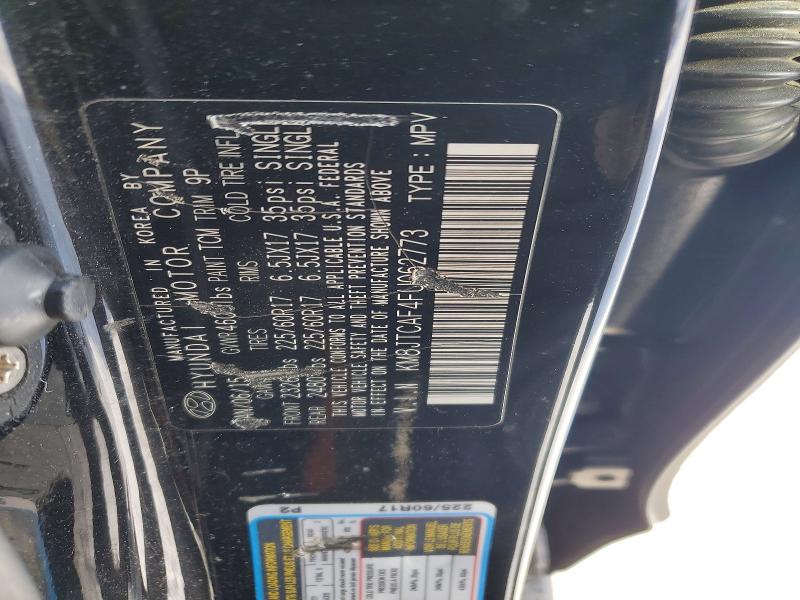 2015 Hyundai Tucson მანქანა იყიდება აუქციონზე, vin: KM8JTCAF4FU062773, აუქციონის ნომერი: 75256495