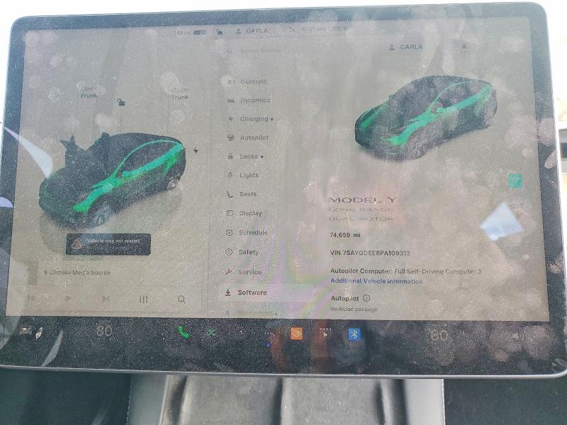 2023 Tesla Model Y მანქანა იყიდება აუქციონზე, vin: 7SAYGDEE8PA109313, აუქციონის ნომერი: 99576925