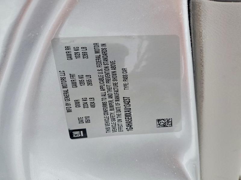 2010 Buick Lucerne მანქანა იყიდება აუქციონზე, vin: 1G4HA5EMXAU134237, აუქციონის ნომერი: 73706925