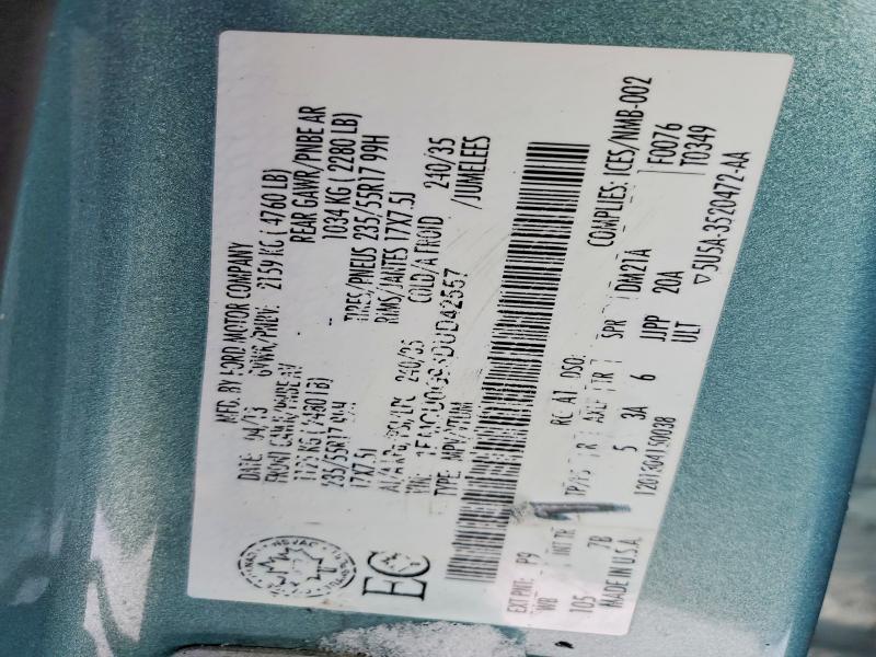 Продаж на аукціоні авто 2013 Ford Escape, vin: 1FMCU0G93DUD42557, номер лоту: 74610265