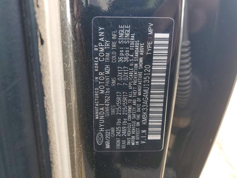 Aukcja sprzedaży 2021 Hyundai Kona, vin: KM8K33AG4MU135120, numer aukcji: 99885495