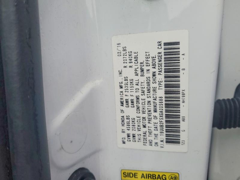 2016 Acura Tlx მანქანა იყიდება აუქციონზე, vin: 19UUB2F5XGA005688, აუქციონის ნომერი: 72983255