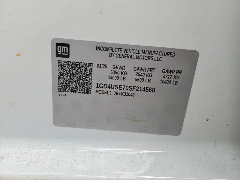 Aukcja sprzedaży 2025 Gmc Sierra, vin: 1GD4USE70SF214568, numer aukcji: 99895075