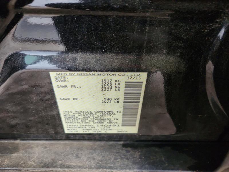 73737695 :رقم المزاد ، 1N4AL3AP9GC140491 vin ، 2016 Niss Altima مزاد بيع