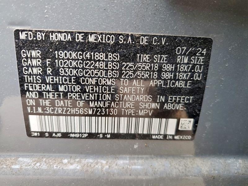 Aukcja sprzedaży 2025 Honda Hr-v, vin: 3CZRZ2H56SM723130, numer aukcji: 74053625