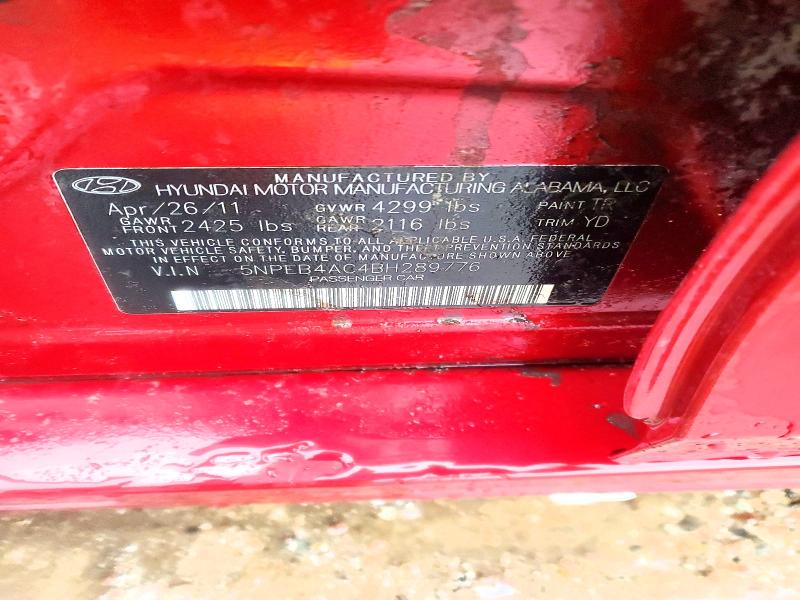 Aukcja sprzedaży 2011 Hyundai Accent 10t, vin: 5NPEB4AC4BH289776, numer aukcji: 98686175