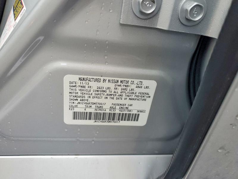 Aukcja sprzedaży 2013 Infiniti G37, vin: JN1CV6AR7DM770017, numer aukcji: 75005035