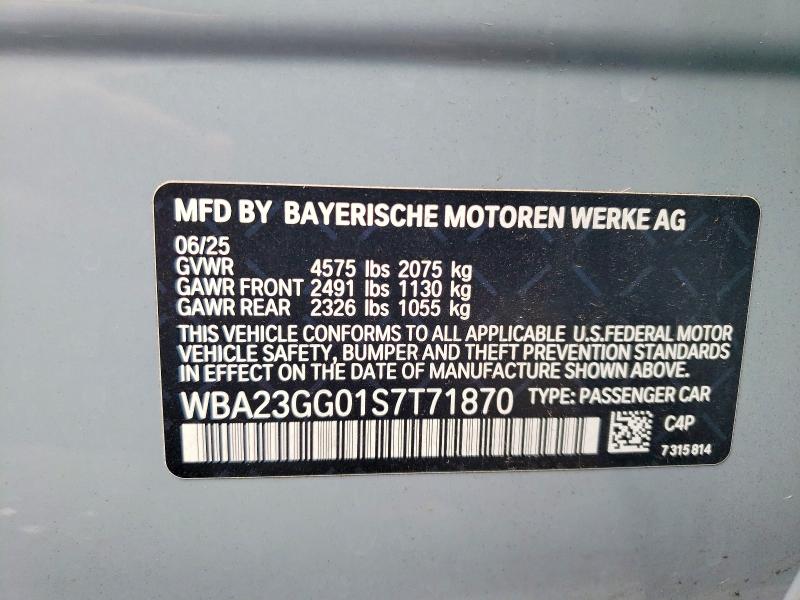 Aukcja sprzedaży 2025 Bmw 228xi, vin: WBA23GG01S7T71870, numer aukcji: 72960455