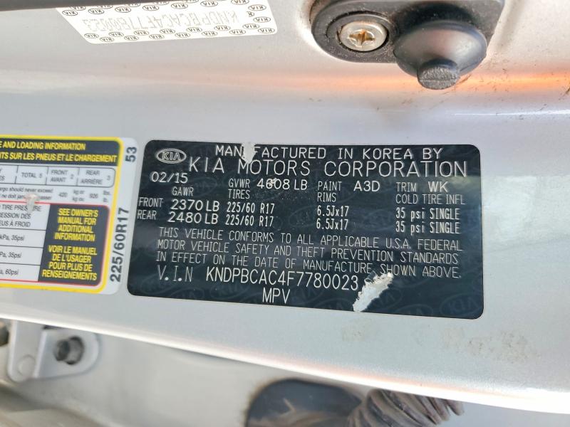 Aukcja sprzedaży 2015 Kia Sportage, vin: KNDPBCAC4F7780023, numer aukcji: 99336485