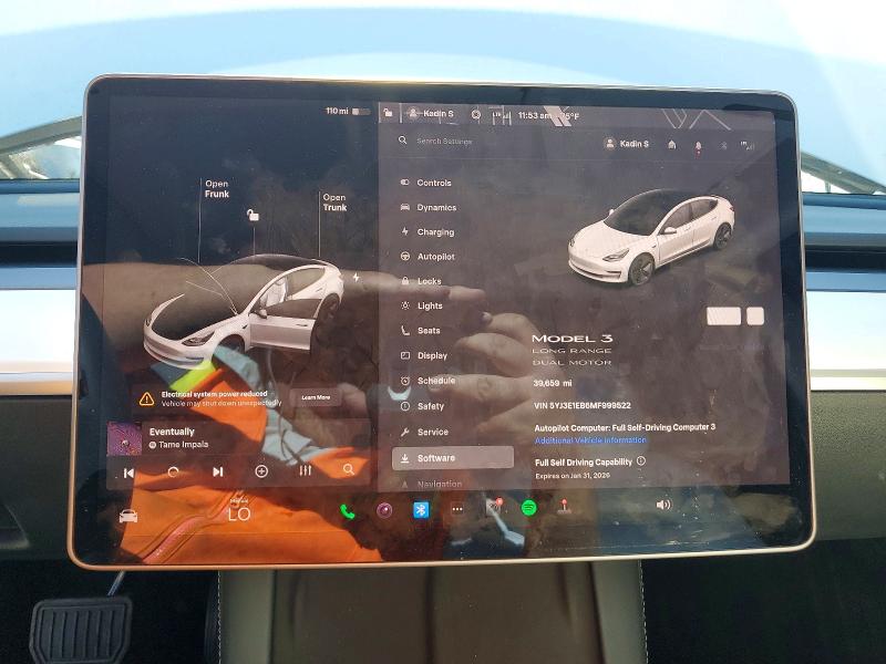 Aukcja sprzedaży 2021 Tesla Model 3, vin: 5YJ3E1EB6MF999522, numer aukcji: 74596055