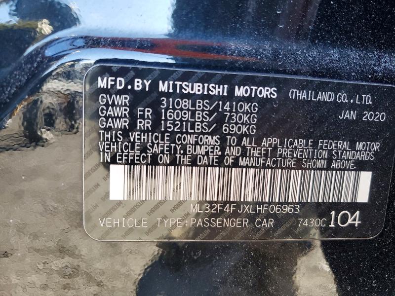 Продаж на аукціоні авто 2020 Mitsubishi Mirage, vin: ML32F4FJXLHF06963, номер лоту: 73177475