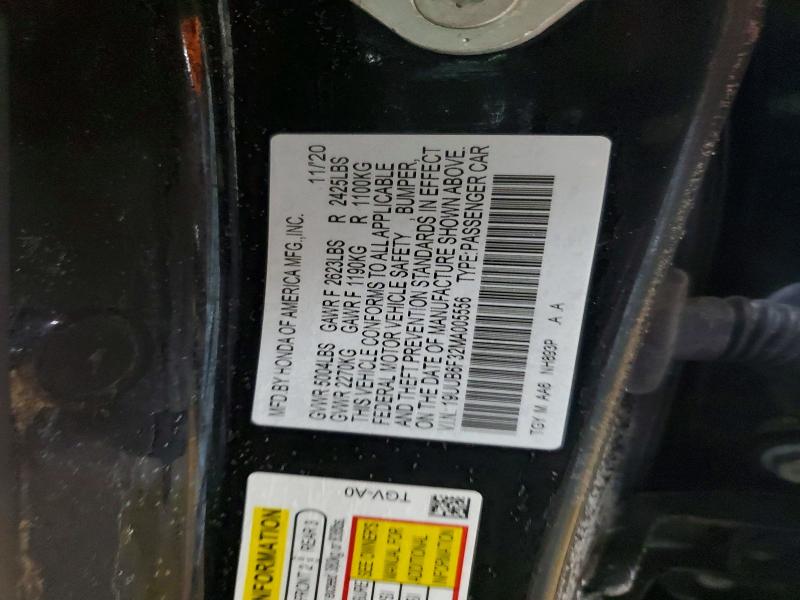Aukcja sprzedaży 2021 Acura Tlx, vin: 19UUB6F32MA005556, numer aukcji: 74626175