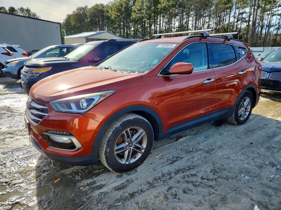 74959035 :رقم المزاد ، 5XYZUDLB9HG411418 vin ، 2017 Hyundai Santa Fe Sport مزاد بيع
