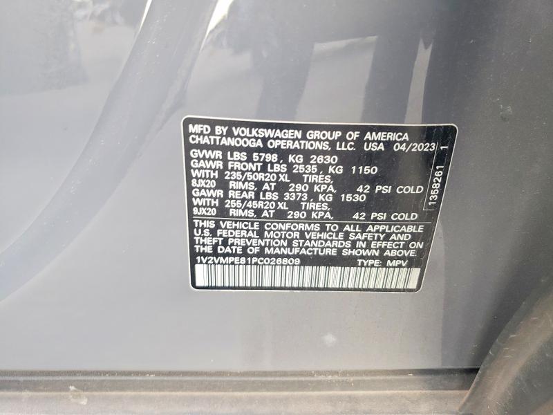 98688365 :رقم المزاد ، 1V2VMPE81PC026809 vin ، 2023 Volkswagen Id.4 مزاد بيع