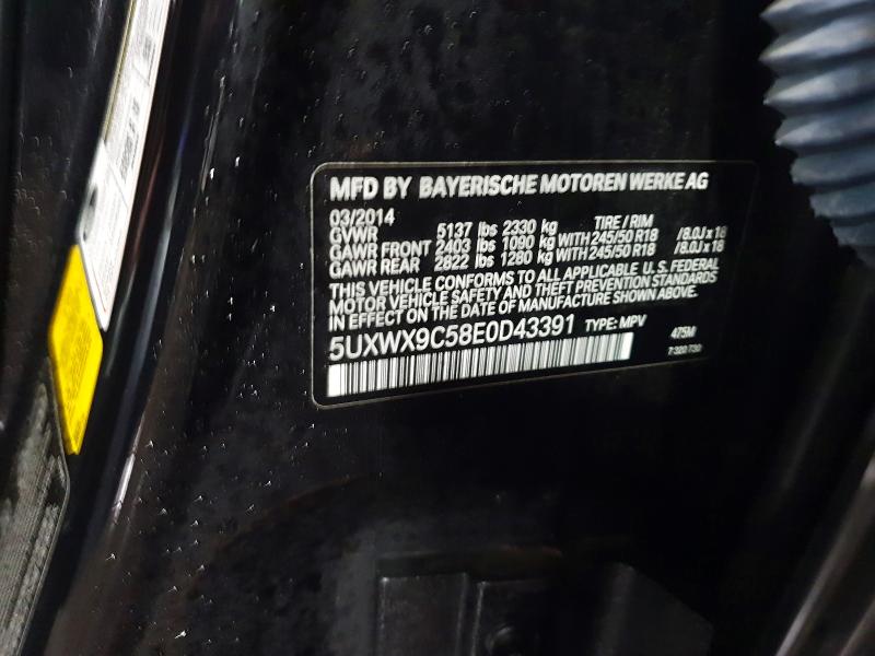 Продажа на аукционе авто 2014 Bmw X3, vin: 5UXWX9C58E0D43391, номер лота: 99496285