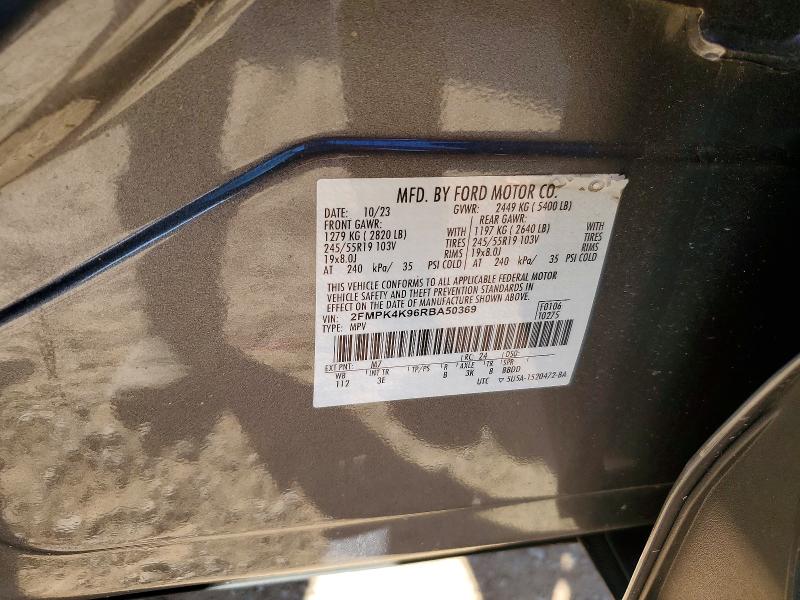 Продажа на аукционе авто 2024 Ford Edge, vin: 2FMPK4K96RBA50369, номер лота: 72939955