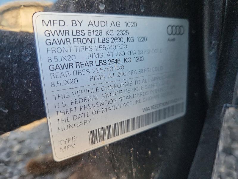 2021 Audi Q3 მანქანა იყიდება აუქციონზე, vin: WA1EECF30M1042415, აუქციონის ნომერი: 73873115