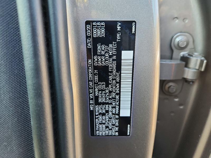 Продаж на аукціоні авто 2020 Volvo Xc90, vin: YV4A22PL1L1611905, номер лоту: 74069775
