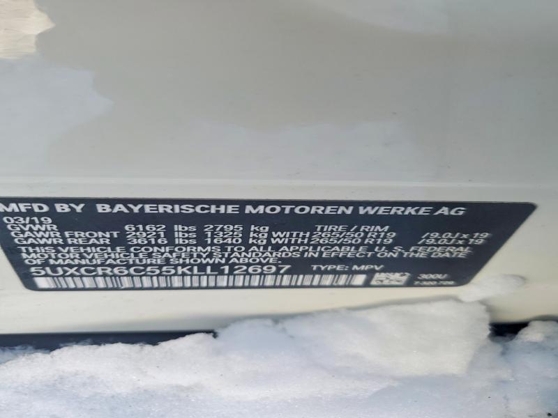 Продажа на аукционе авто 2019 Bmw X5, vin: 5UXCR6C55KLL12697, номер лота: 75276585