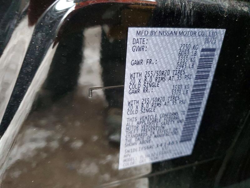 Aukcja sprzedaży 2024 Infiniti Qx60, vin: 5N1DL1FS6RC341465, numer aukcji: 92064885