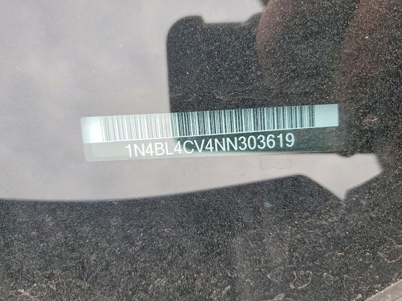 2022 Nissan Altima მანქანა იყიდება აუქციონზე, vin: 1N4BL4CV4NN303619, აუქციონის ნომერი: 98931565