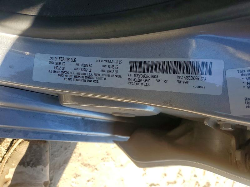 Продажа на аукционе авто 2016 Chrysler 200, vin: 1C3CCCAB6GN109618, номер лота: 75110335