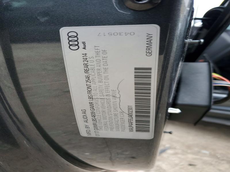 2018 Audi S5 მანქანა იყიდება აუქციონზე, vin: WAUP4AF55JA002301, აუქციონის ნომერი: 73444525