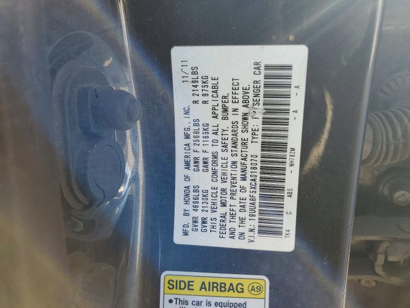 Продажа на аукционе авто 2012 Acura Tl, vin: 19UUA8F5XCA018070, номер лота: 98526125