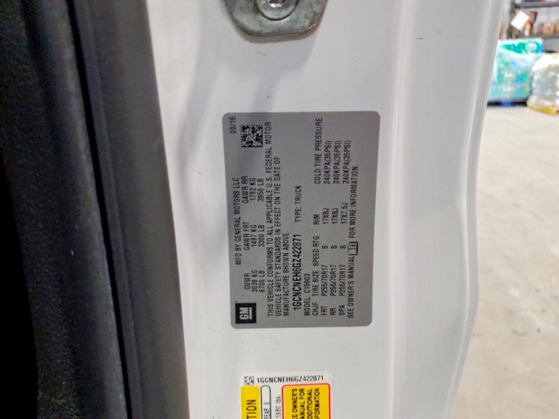 Продаж на аукціоні авто 2016 Chevrolet Silverado, vin: 1GCNCNEH6GZ422871, номер лоту: 74910815
