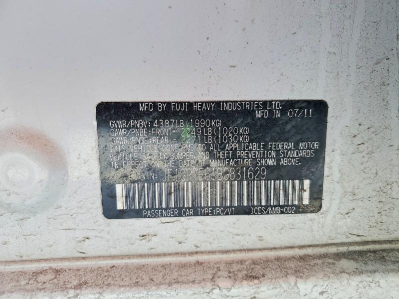Продаж на аукціоні авто 2011 Subaru Impreza, vin: JF1GR7E61BG831629, номер лоту: 73793395