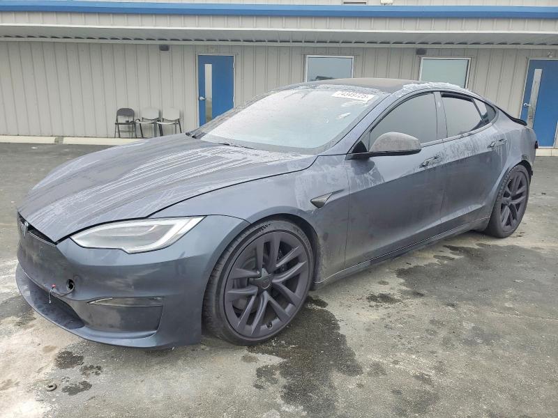 74349725 :رقم المزاد ، 5YJSA1E55MF449679 vin ، 2021 Tesla Model S مزاد بيع
