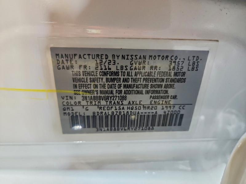 Продажа на аукционе авто 2024 Nissan Sentra, vin: 3N1AB8BV6RY271088, номер лота: 75027835