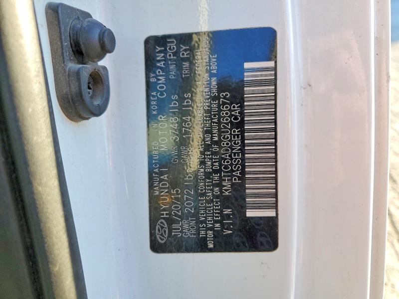 99883755 :رقم المزاد ، KMHTC6AD8GU268673 vin ، 2016 Hyundai Veloster مزاد بيع