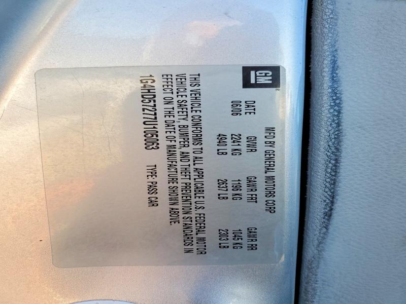 Продажа на аукционе авто 2007 Buick Lucerne, vin: 1G4HD57277U105063, номер лота: 72362255