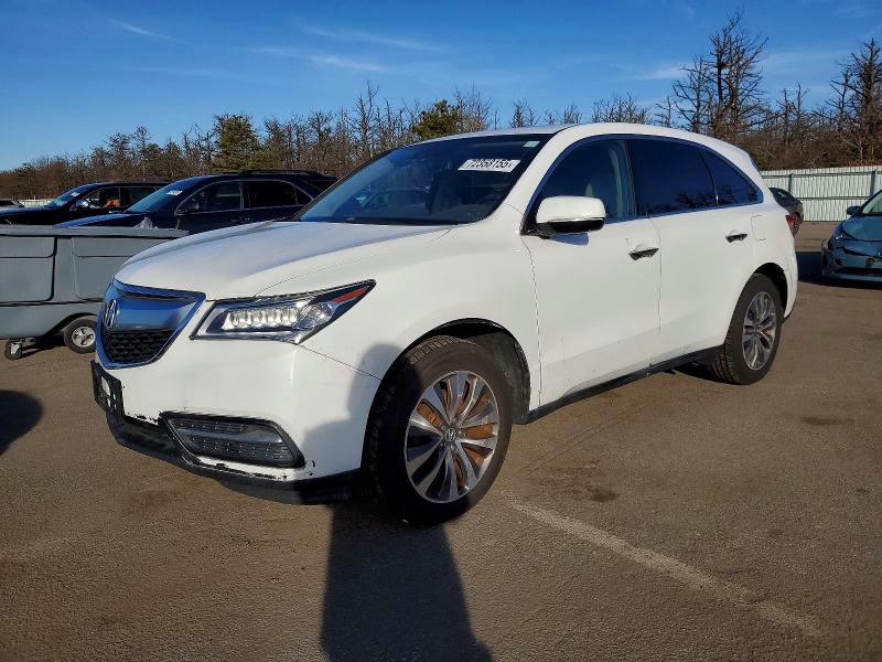 72358155 :رقم المزاد ، 5FRYD4H4XEB003176 vin ، 2014 Acura Mdx مزاد بيع