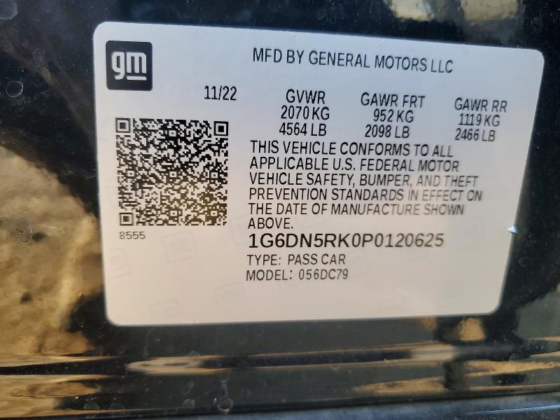 Продаж на аукціоні авто 2023 Cadillac Ct5, vin: 1G6DN5RK0P0120625, номер лоту: 75602945