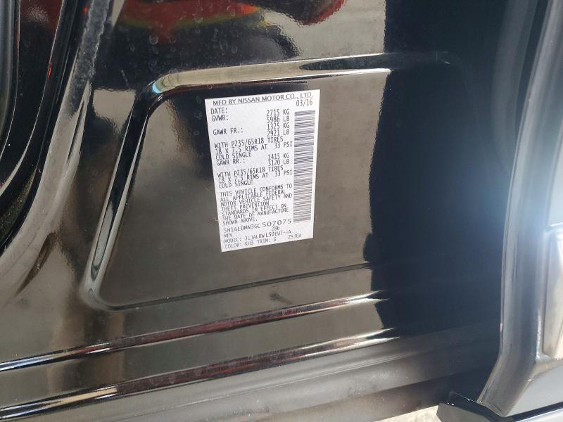 74648375 :رقم المزاد ، 5N1AL0MN3GC507075 vin ، 2016 Infiniti Qx60 مزاد بيع