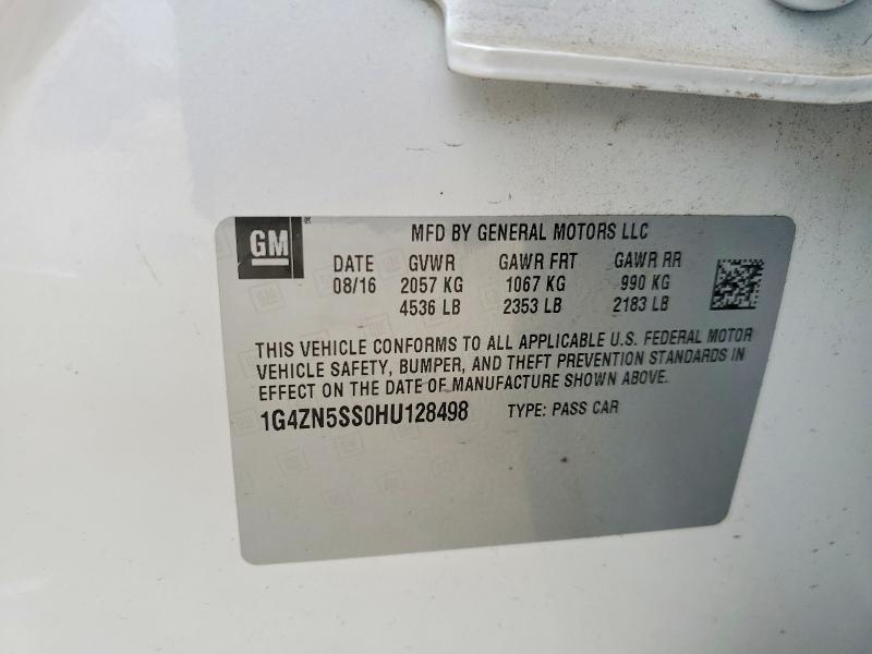 Продаж на аукціоні авто 2017 Buick Lacrosse, vin: 1G4ZN5SS0HU128498, номер лоту: 74391695