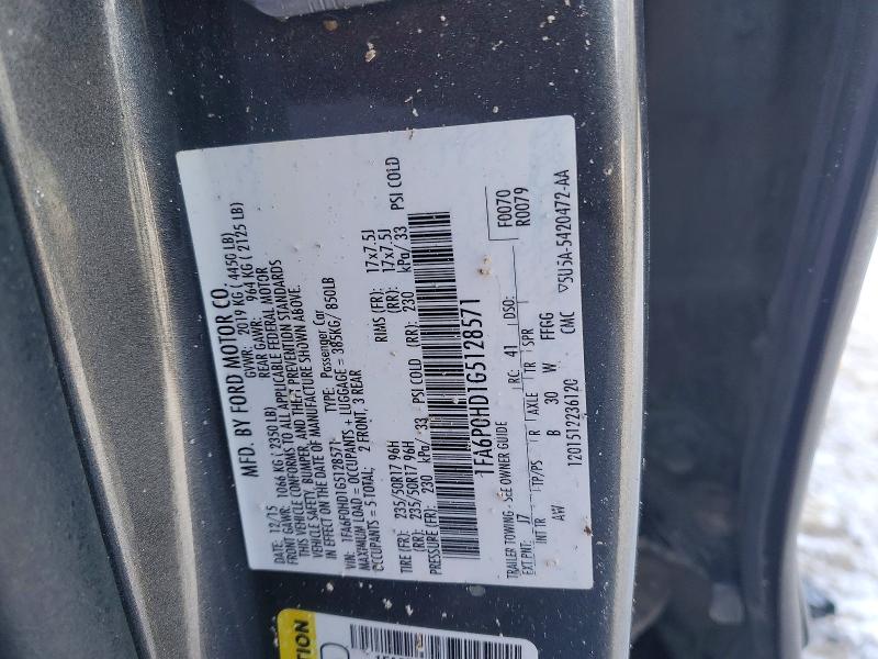 2016 Ford Fusion მანქანა იყიდება აუქციონზე, vin: 1FA6P0HD1G5128571, აუქციონის ნომერი: 73837615
