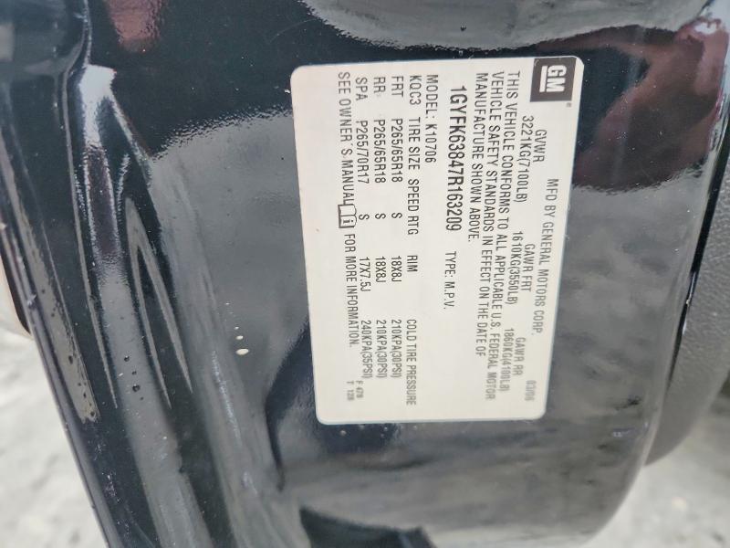 Продаж на аукціоні авто 2007 Cadillac Escalade, vin: 1GYFK63847R163209, номер лоту: 74413695