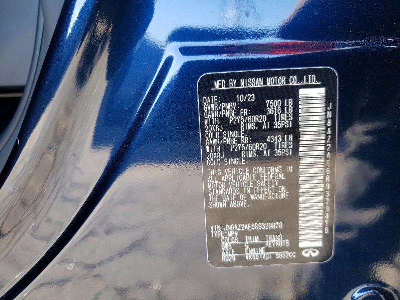 Продаж на аукціоні авто 2024 Infiniti Qx80, vin: JN8AZ2AE6R9329878, номер лоту: 73055345