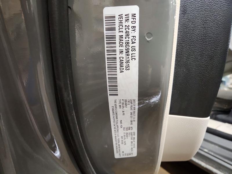 74611115 :رقم المزاد ، 2C4RC1BG9NR176153 vin ، 2022 Chrysler Pacifica مزاد بيع