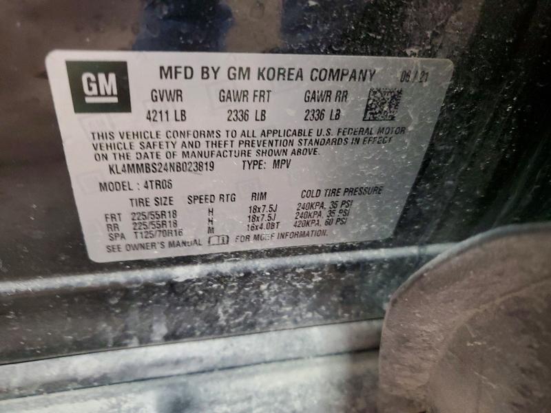 Aukcja sprzedaży 2022 Buick Encore Gx, vin: KL4MMBS24NB023819, numer aukcji: 74832195