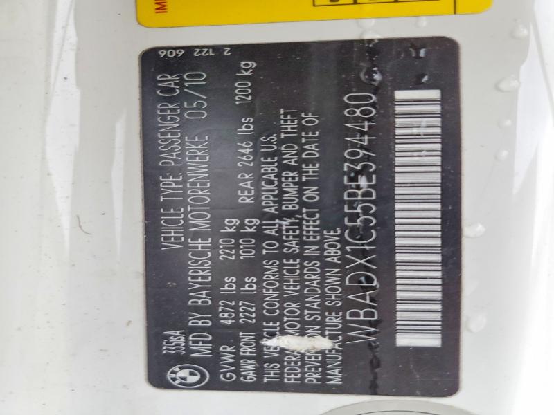 Продаж на аукціоні авто 2011 Bmw 335, vin: WBADX1C55BE394480, номер лоту: 97811265