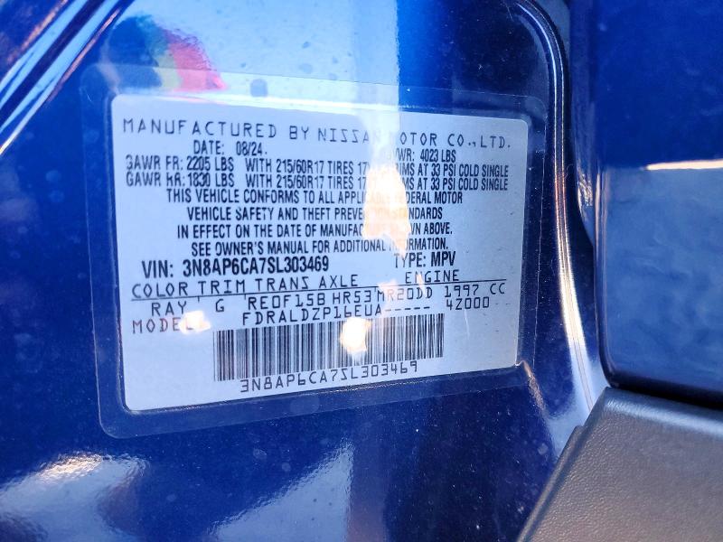 Aukcja sprzedaży 2025 Nissan Kicks Sv, vin: 3N8AP6CA7SL303469, numer aukcji: 76474895