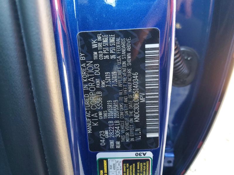 Aukcja sprzedaży 2023 Kia Ev6, vin: KNDC3DLC1P5140346, numer aukcji: 74834475