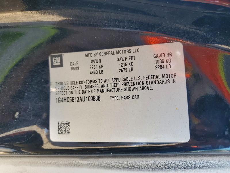 Продаж на аукціоні авто 2010 Buick Lucerne, vin: 1G4HC5E13AU109888, номер лоту: 72121785
