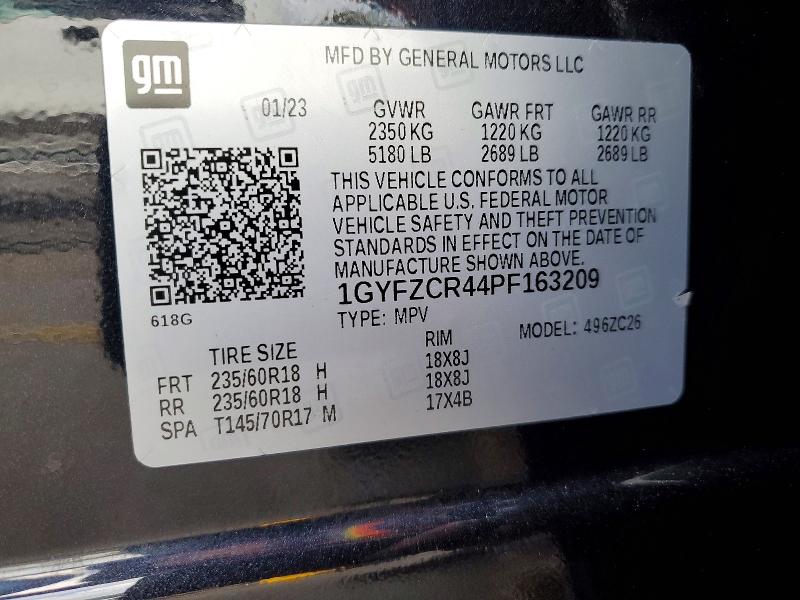 Продаж на аукціоні авто 2023 Cadillac Xt4, vin: 1GYFZCR44PF163209, номер лоту: 74815085