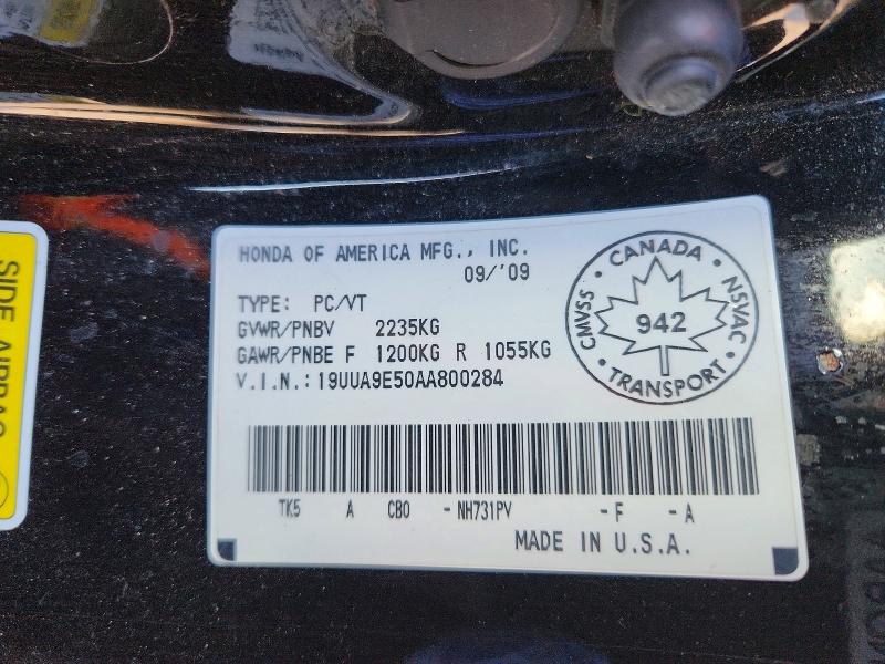 Продажа на аукционе авто 2010 Acura Tl, vin: 19UUA9E50AA800284, номер лота: 99989975